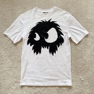 Alexander McQueen White Monster Boyfriend T-shirt